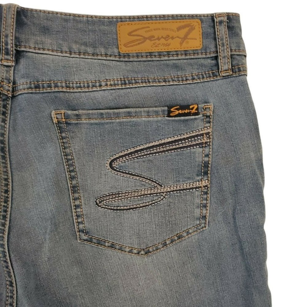 Seven7 Skinny Capri Jeans Women's Size 12 Mid-rise